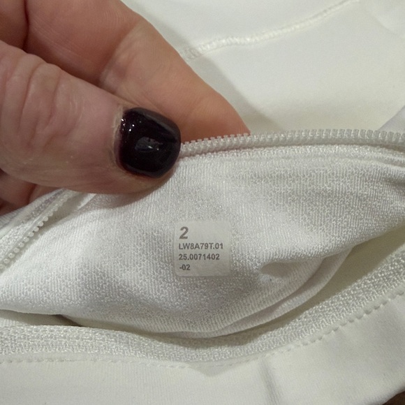 Lululemon pace rival white skirt with shorts size 2 EUC - Picture 5 of 6